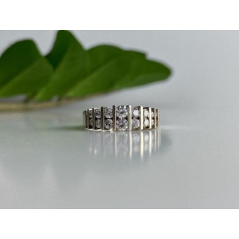 925 Sterling Silver CZ Ring Size 11.75