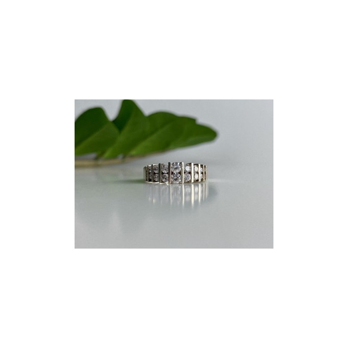 925 Sterling Silver CZ Ring Size 11.75