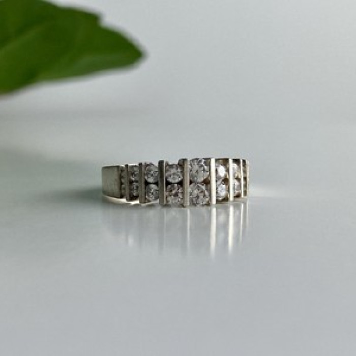 925 Sterling Silver CZ Ring Size 11.75