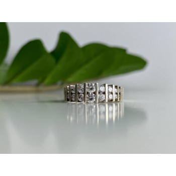 925 Sterling Silver CZ Ring Size 11.75