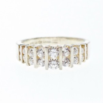 925 Sterling Silver CZ Ring Size 11.75