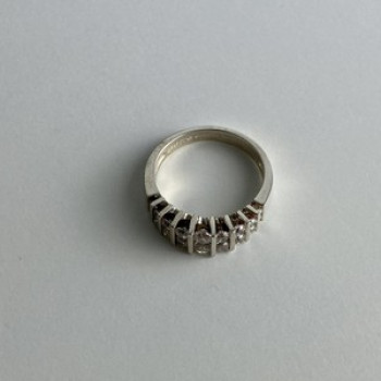 925 Sterling Silver CZ Ring Size 11.75