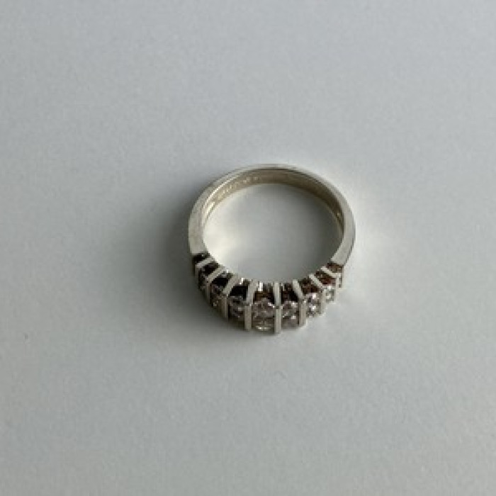 925 Sterling Silver CZ Ring Size 11.75