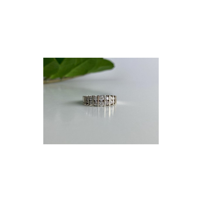 925 Sterling Silver CZ Ring Size 11.75