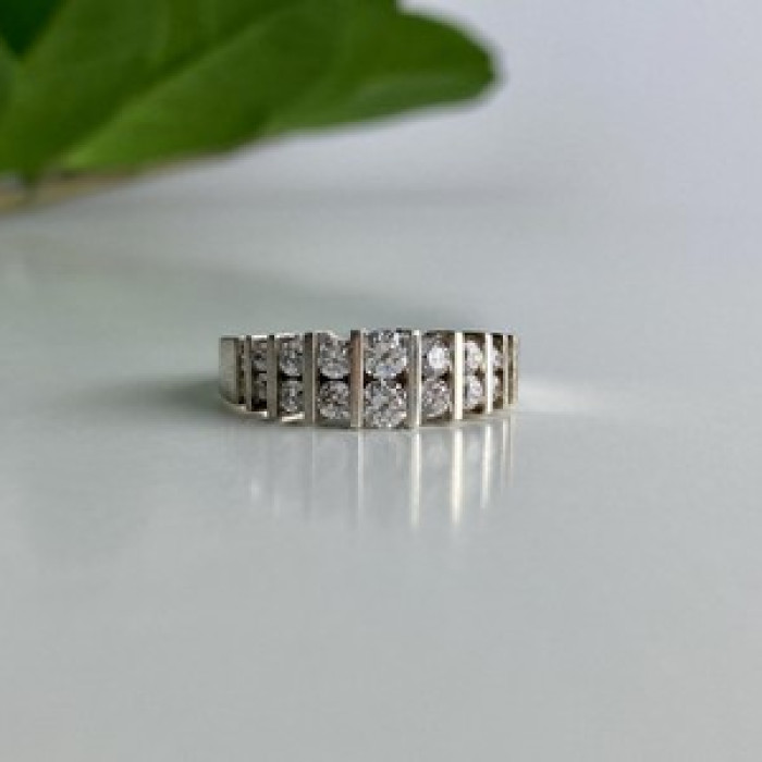 925 Sterling Silver CZ Ring Size 11.75