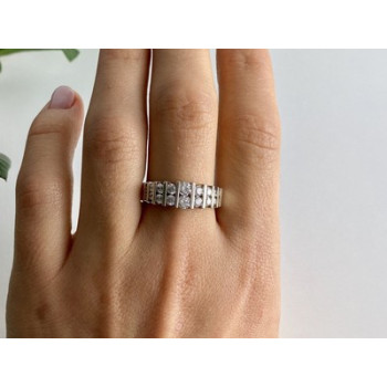925 Sterling Silver CZ Ring Size 11.75