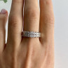 925 Sterling Silver CZ Ring Size 11.75