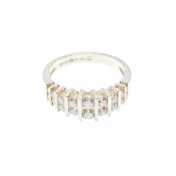 925 Sterling Silver CZ Ring Size 11.75