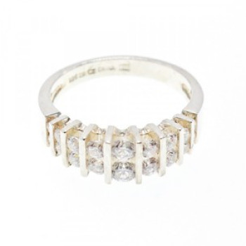 925 Sterling Silver CZ Ring Size 11.75