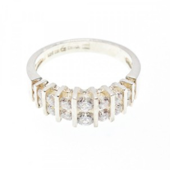 925 Sterling Silver CZ Ring Size 11.75