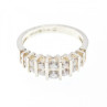 925 Sterling Silver CZ Ring Size 11.75