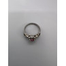 925 Sterling Silver & CZ Pink Heart Ring Size 6.5