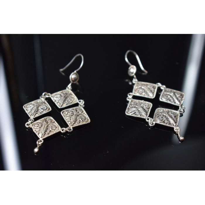 VINTAGE 925 STERLING SILVER EARRINGS