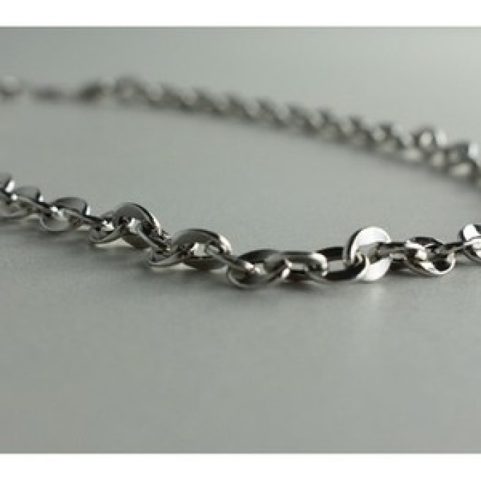 925 Sterling Silver Chain Unisex 23.2 In
