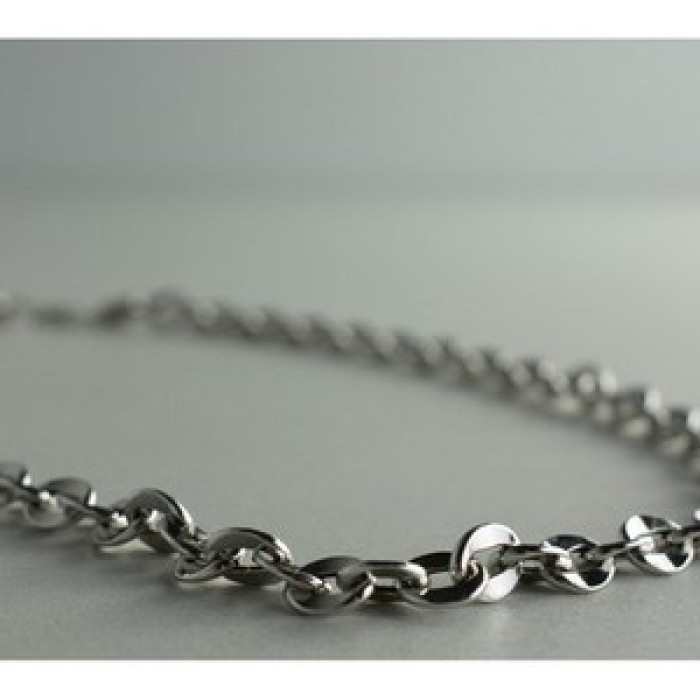 925 Sterling Silver Chain Unisex 23.2 In