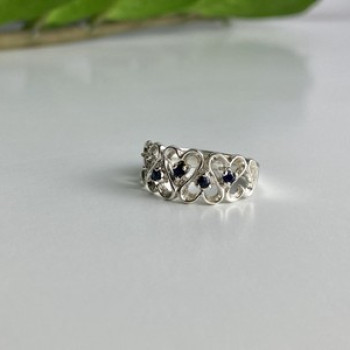 925 Sterling Silver Sapphires 