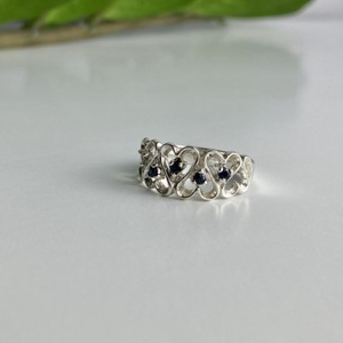 925 Sterling Silver Sapphires 