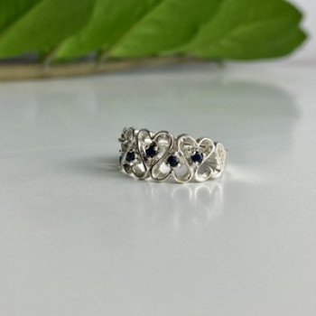 925 Sterling Silver Sapphires 