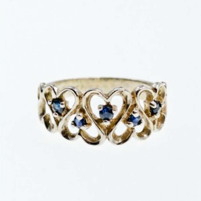925 Sterling Silver Sapphires 