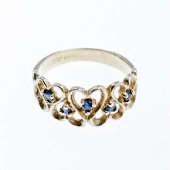 925 Sterling Silver Sapphires 