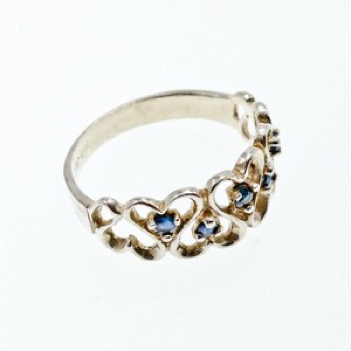 925 Sterling Silver Sapphires 