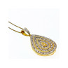 925 Sterling Silver Gold Plated CZ 