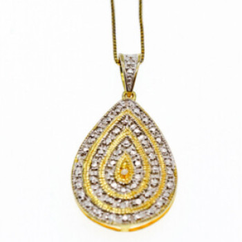 925 Sterling Silver Gold Plated CZ 