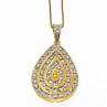 925 Sterling Silver Gold Plated CZ 
