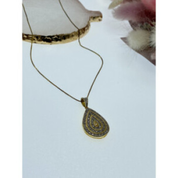 925 Sterling Silver Gold Plated CZ 