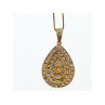 925 Sterling Silver Gold Plated CZ 