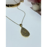 925 Sterling Silver Gold Plated CZ 