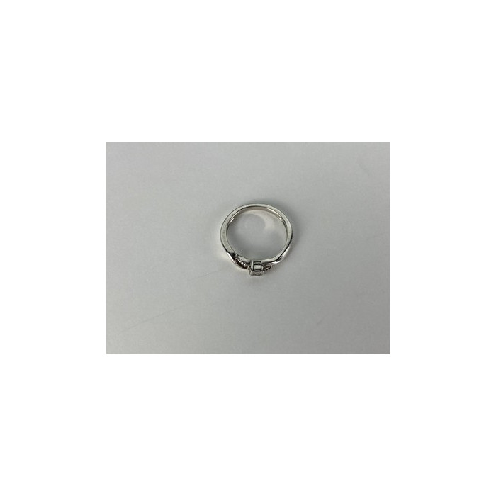 925 Sterling Silver White Sapphire Ring Size 6.5