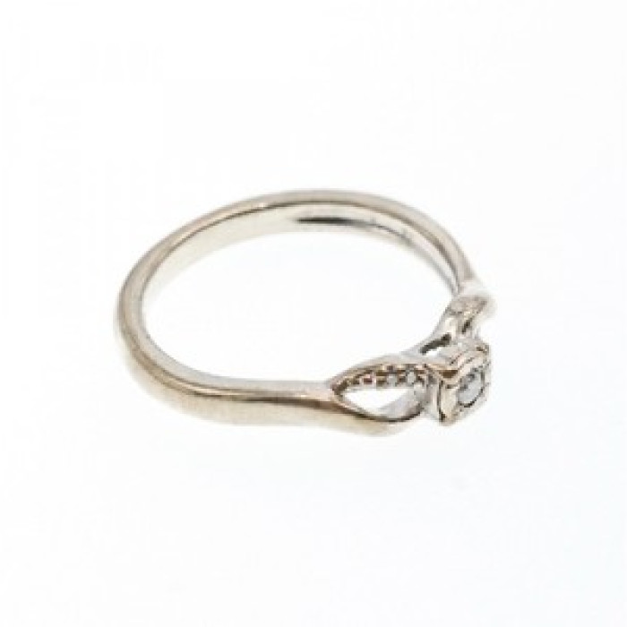 925 Sterling Silver White Sapphire Ring Size 6.5