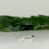 925 Sterling Silver White Sapphire Ring Size 6.5
