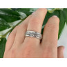 Men's 925 Sterling Silver Band Ring Size 12.5