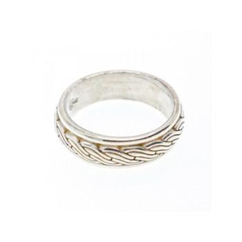 Men's 925 Sterling Silver Band Ring Size 12.5