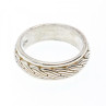 Men'S 925 Sterling Silver Band Ring Size 12.5