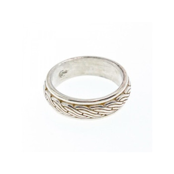 Men's 925 Sterling Silver Band Ring Size 12.5