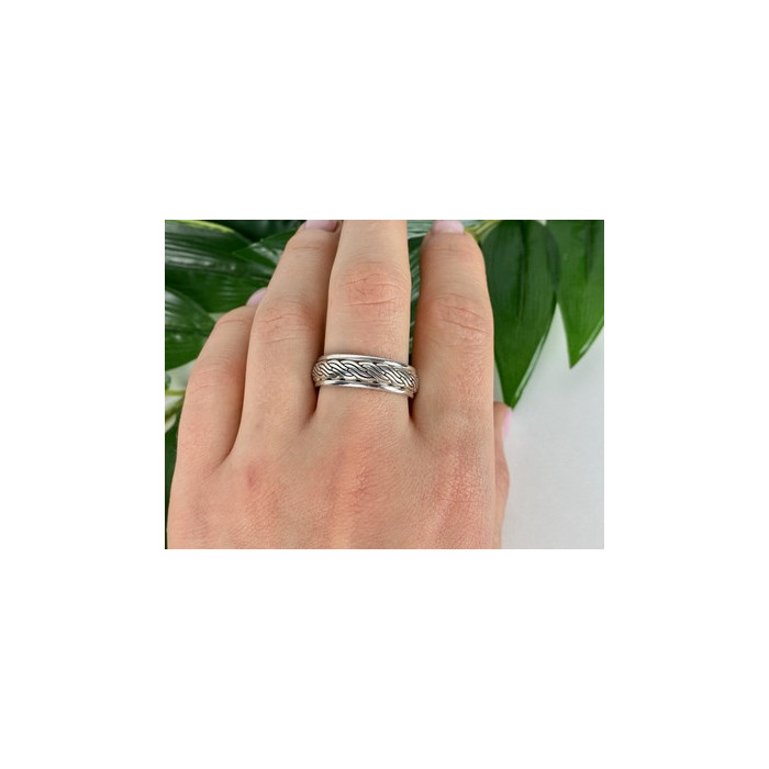 Men's 925 Sterling Silver Band Ring Size 12.5