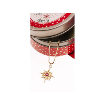 925 Sterling Silver Gold Plated Ruby 