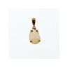 10K YELLOW GOLD OPAL & DIAMOND PENDANT