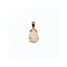 10K YELLOW GOLD OPAL & DIAMOND PENDANT