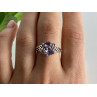 925 Sterling Silver Tanzanite Ring Size 10.25
