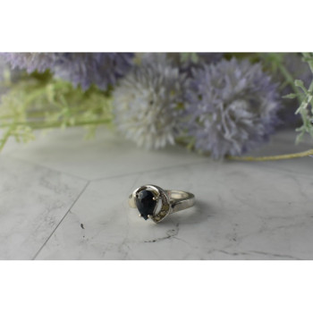 925 Sterling Silver Spinel & Quartz Ring Size 6.5