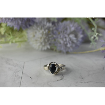 925 Sterling Silver Spinel & Quartz Ring Size 6.5