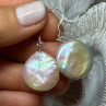 925 Sterling Silver Fresh Water Pearl Earrings Length 1.8 Inch