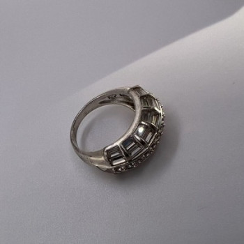 925 Sterling Silver & CZ Ring Size 5