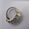 925 Sterling Silver & CZ Ring Size 5