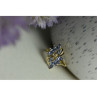 14K YELLOW GOLD TANZANITE & DIAMOND RING SIZE 10