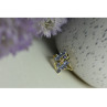 14K YELLOW GOLD TANZANITE & DIAMOND RING SIZE 10